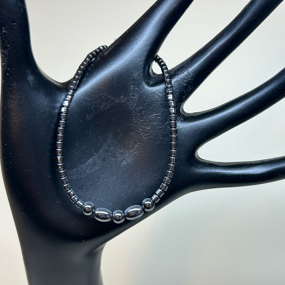 Hematite Beaded Bracelet